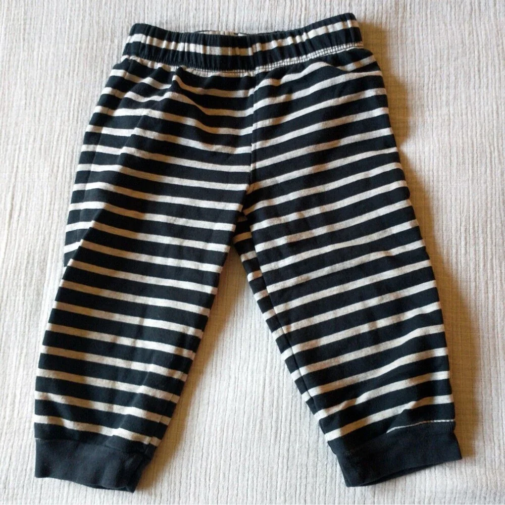 12M Carters Elastic Waist Pull on Pants Lot of 3